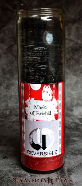 Hexenshop Dark Phönix  Magic of Brighid Ritual Glaskerze Reversible